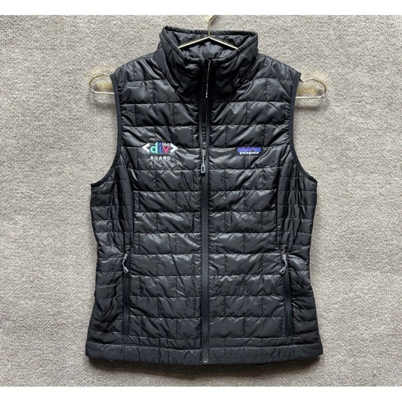 Patagonia Jackets & Blazers - Patagonia Nano Puff Vest Womens Small Black Full Zip Mock Neck NWOT Hiking Camp